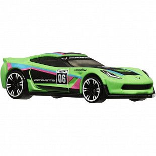 Машинка Hot Wheels Neon Speeders Corvette C7 Z06 7/8 (HLH72 HRW81)