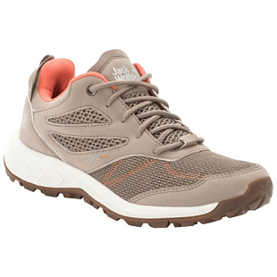 Кроссовки женские Jack Wolfskin Woodland Vent Low W clay / pink