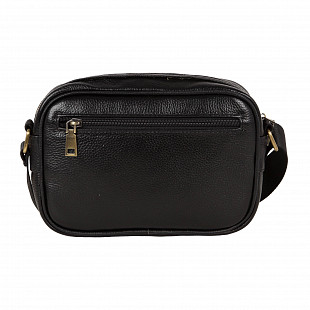 Мужская кожаная сумка Polar 5001142-1 black