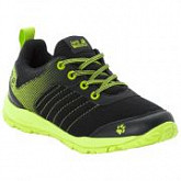 Кроссовки детские Jack Wolfskin Cascade Low K black / lime