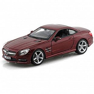Коллекционная машина Bburago 1:24 Mercedes Benz SL 500 (18-21067) red
