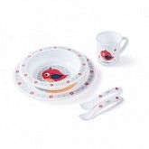 Детский обеденный набор Canpol babies 12м+ (4/401_red) red