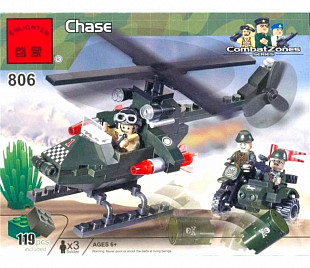Конструктор Bricks "Военный вертолет" Brick1806