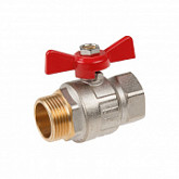 Кран шаровый Av Engineering 1" наружная - внутренняя, бабочка PN40 AVE093001