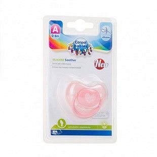 Пустышка анатомическая силиконовая Canpol babies Pastelove 0-6 мес. (22/419) pink