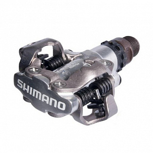 Педали Shimano МТВ PD-M520 SPD без отражателя + шипы SM-SH51 silver 67056