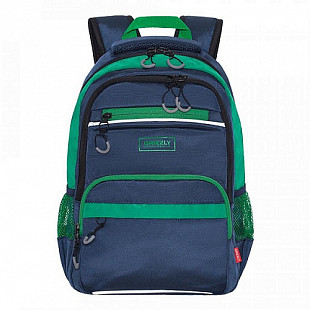 Рюкзак школьный GRIZZLY RB-054-5 /3 blue/green