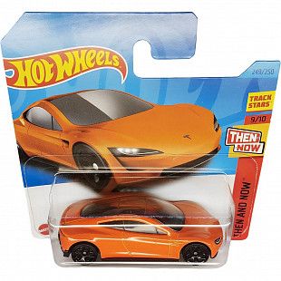 Машинка Hot Wheels Базовой коллекции Tesla Roadster 249/250 (5785 HKJ47) mainline 2023