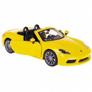 Машинка Bburago 1:32 Porsche 718 Boxster S (18-43049) yellow