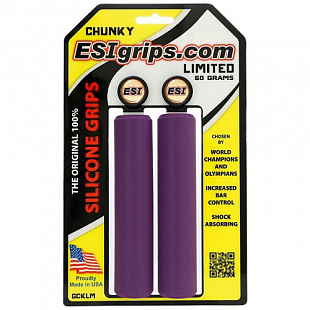Грипсы ESI Chunky 130 мм GCKLM Purple