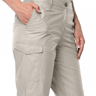 Ветрозащитные брюки женские Jack Wolfskin Lakeside Pants W dusty grey
