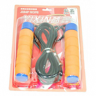 Скакалка Zez Sport V0685 Orange/Blue/Black