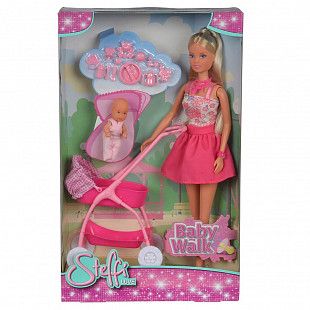 Кукла Steffi LOVE Baby walk 29 см. (105733067) pink