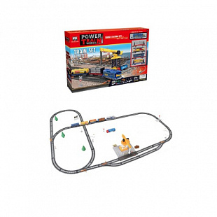 Игровой набор Maya Toys Железная дорога с подъёмным краном 2082