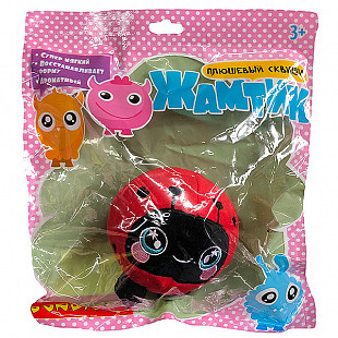 Плюшевый сквиши Bondibon Жмунтик Божья коровка ВВ3591