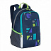 Рюкзак школьный GRIZZLY RB-051-3 /3 dark blue