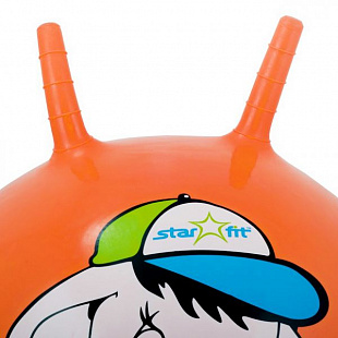 Мяч-попрыгун, для фитнеса (фитбол) Starfit Слоненок с рожками GB-401 45 см orange