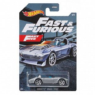 Машинка Hot Wheels Форсаж "Corvette Grand Sport Roadster" 5/5 (GYN28 GRP58)