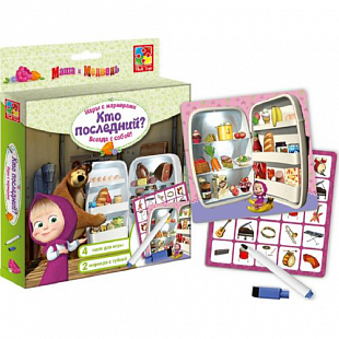 Игра настольная Vladi Toys С маркером Маша и Медведь VT2106-06