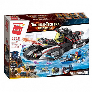 Конструктор Qman Военный Корабль 2718