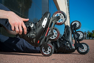 Роликовые коньки Powerslide Urban Imperial 110 Black Crimson 908275