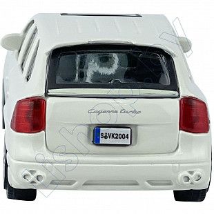 Машинка Bburago 1:43 Porsche Cayenne Turbo (18-30000/18-30217) white