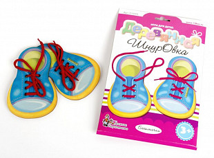 Деревянная шнуровка Десятое Королевство «Башмачки» 001899