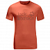 Футболка мужская Jack Wolfskin Brand Logo T M saffron orange