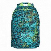 Рюкзак школьный GRIZZLY RD-830-1 /5 turquoise leopard