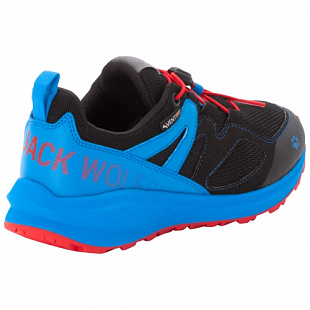 Кроссовки детские Jack Wolfskin Unleash 2 Speed Vent Low K black / blue