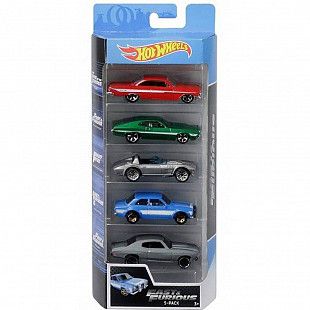 Набор машинок Hot Wheels Fast&Furious 5 шт. (1806 FYL16)