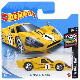 Машинка Hot Wheels Базовой коллекции 67 Ford Gt40 Mk.IV 106/250 (5785 GTB67)