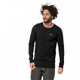 Футболка мужская Jack Wolfskin Essential Longsleeve Men black