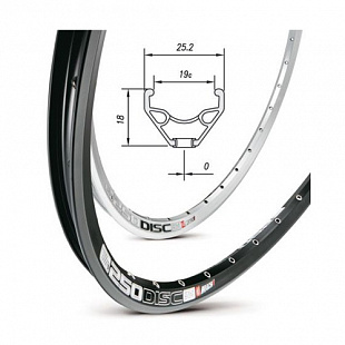 Обод Mach1 250 Disc 28" (622х19С) black 370571