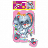 Пазл на магните А5 Vladi Toys Зайчик VT3205-34