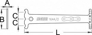 Индикатор износа цепи Unior 122,5  мм