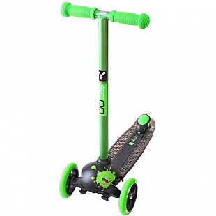 Самокат Y-Scoo RT Trio Diamond 120 Monsters 1 Zoko green 