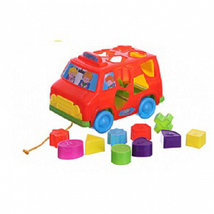 Развивающая игрушка Рыжий Кот Машинка НС000054 red