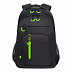 Рюкзак GRIZZLY RU-136-4 /3 black/light green