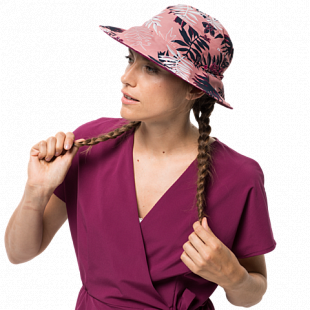 Шляпа женская Jack Wolfskin Victoria Leaf Hat Women rose quartz all over