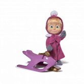 Кукла Simba Маша в зимней одежде со снегокатом (109301681)