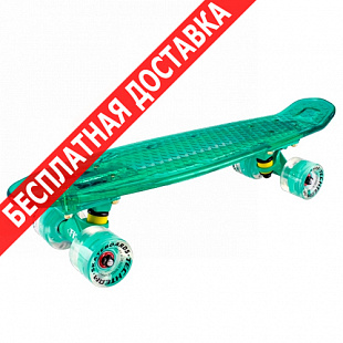 Penny board (пенни борд) Tech Team Transparent 22" Light 2018 turquoise