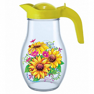 Кувшин Декостек Подсолнух 1,7 л 1610-Д yellow