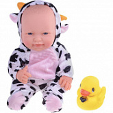 Кукла Play Smart Пупс с уточкой пищалкой 5360 white/black
