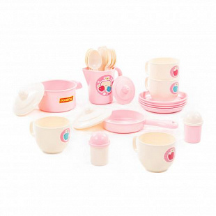 Набор детской посуды Полесье "Хозяюшка" на 4 персоны (V6) (28 элементов) 80141