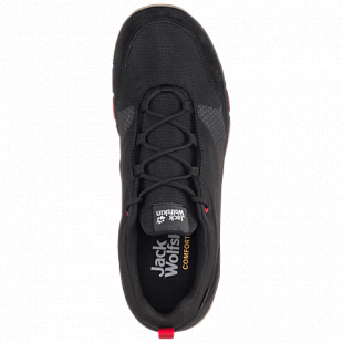 Полуботинки мужские Jack Wolfskin Activate Xt Texapore Low M black / red