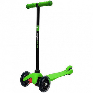 Самокат трехколесный Y-Scoo Mini Shine A5 Led green