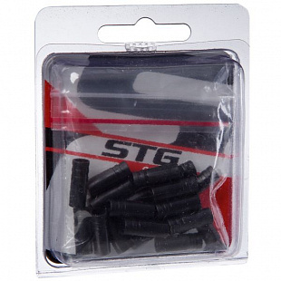 Наконечник тормозной оплетки STG YZ-16003SE 4 мм black 20шт Х90093