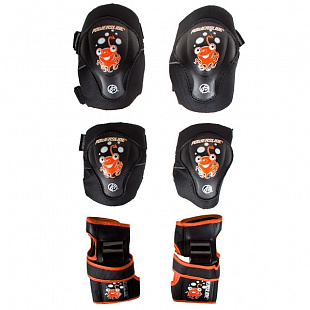 Комплект защиты для роликовых коньков Powerslide Standard Kids 900196 red