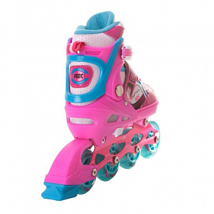 Раздвижные роликовые коньки RGX Sonic Pink (светящиеся колеса)